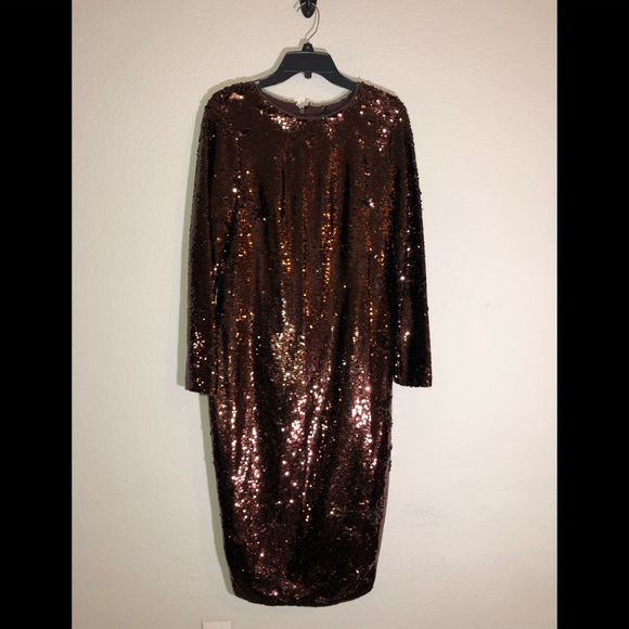 Gianni Bini Dresses & Skirts - Stunning Chocolate 🍫 Brown Sequin Dress